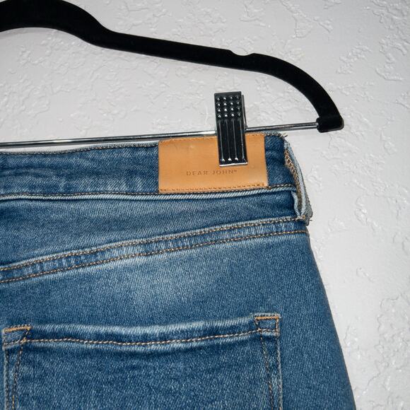 Dear John‎ Blue Blaire Raw Hem Straight Leg Jeans Size 28 - Picture 5 of 8
